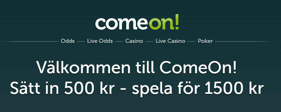 ComeOn bonus 