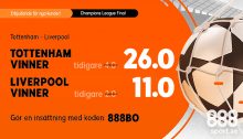 boostad odds CL final Tottenham liverpool