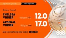 888 oddsboost Arsenal Chelsea EL Final